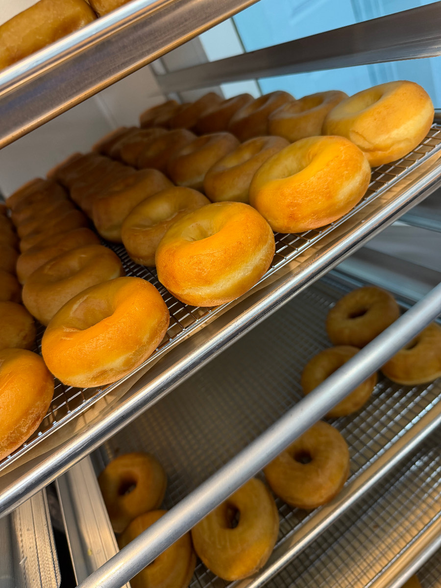 Freshly made donuts at Duffers Donuts in Mount Pleasant